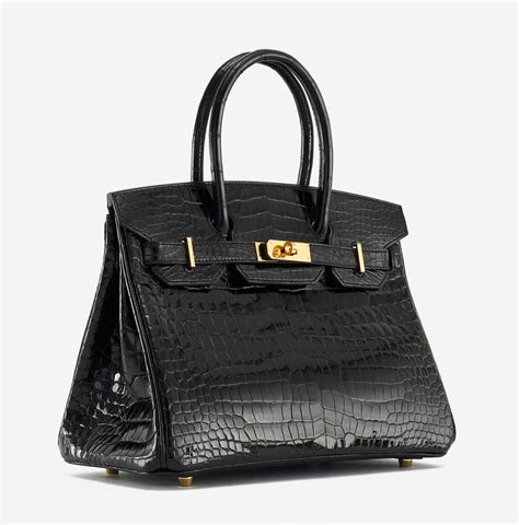 birkin nera coccodrillo